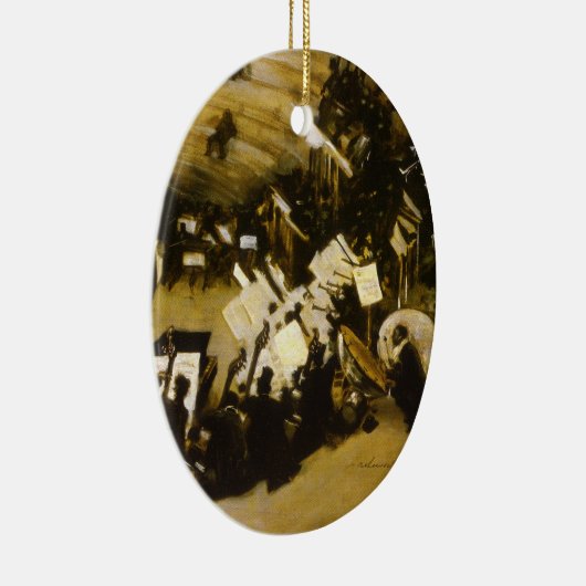 パスデロプ管弦楽団のリハーサル(JS Sargentによる) セラミックオーナメント (右)