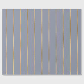 パストライプターン青金ゴールド ラッピングペーパー (フラット)