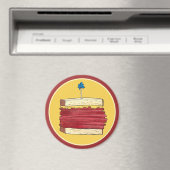 パストラミオンライNYCコシェールユダヤ教デリーサンドウィッチ マグネット (インサイチュ (食洗機))