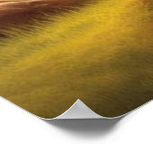 パストラルゴールデンセレネクリシュナフルートシーンアート ポスター (角)