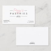 パストリーのベーカリーのロゴ名刺デザイン 名刺 (正面/裏面)