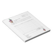 パストリー カップケーキ ベーカリー 注文フォーム 請求書 ノートパッド (アングル)