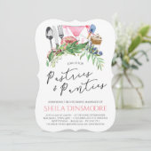 パストリー＆パンティー ブライズシャワー 招待状 5x7 (スタンド正面)