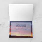 パストル元気に聖なる書物、 経典夕日 カード (内部)