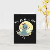 パスドゥブーレバレエおもしろい幽霊ハロウィーンダンス カード (黄色い花)