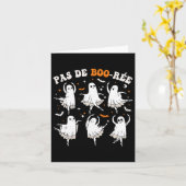 パスドブーレ幽霊バレエダンサーハロウィーンダンス カード (黄色い花)