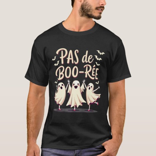 パスドブーレ幽霊バレエダンサーハロウィーンダンス Tシャツ (正面)