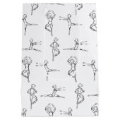 パスドードルバレリナバレエダンサーリサイタル ミディアムペーパーバッグ (裏面)