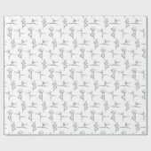 パスドードルバレリナバレエダンサーリサイタル ラッピングペーパー (フラット)