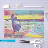 パスビクトリアンテル・プロフュージョンのビーチの女性 薄葉紙 (クラフト)