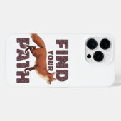 パスフォレストの検索キツネ iPhoneケース (裏面横)