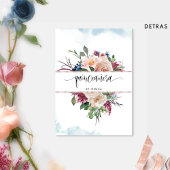 パスペインのステルエレガントフローラキンセアニラ 招待状