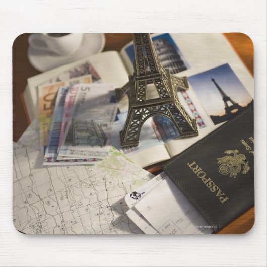パスポートと記念品 マウスパッド (正面)