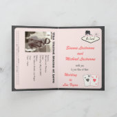 パスポートの招待状か保存日付ラスベガス 招待状 (内部)