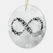 パスポートの無限引用文のオーナメント、旅行者のギフト セラミックオーナメント (左)