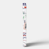 パスポートスタンプのパターンプリント Case-Mate iPhoneケース (裏面 / 左)