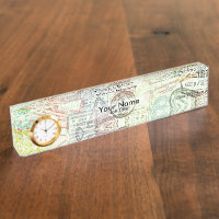 パスポートスタンププリント名プレート