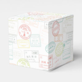 パスポートスタンプ パステル アップ＆アウェイパーティーフェイバーボックス フェイバーボックス