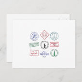 パスポートスタンプ ポストカード (正面/裏面)