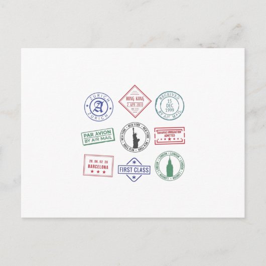 パスポートスタンプ ポストカード (正面)