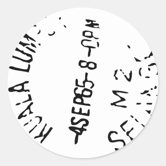 パスポートスタンプ ラウンドシール (正面)