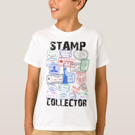パスポートスタンプTシャツ 旅行 バケーション Tシャツ (正面)