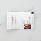 パスポートハイビスカストロピカルデスティネーションウェディング 招待状 (内部)