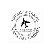 パスポートビザスタイル旅行テーマ先イベント ラバースタンプ (インプリント)