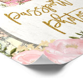 パスポート写真フローラ恋しく思ミセスマップへの旅行 ポスター (角)