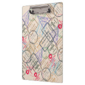 パスポート切手の旅行 クリップボード (左)