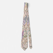 パスポート切手の旅行 ネクタイ (正面)