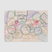 パスポート切手の旅行 薄葉紙 (正面)