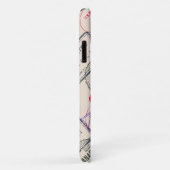 パスポート切手の旅行 Case-Mate iPhoneケース (裏面/右)