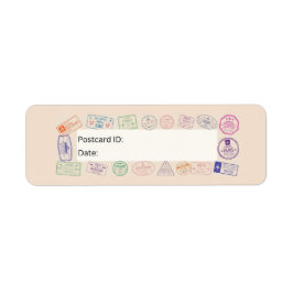 パスポート切手はがきIDラベル ラベル