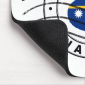 パスポート切手，ナウルの地図 マウスパッド (コーナー)