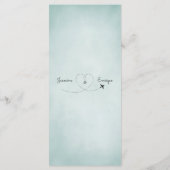 パスポート取消切手 |行き先結婚式 メニュー (裏面)