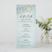 パスポート取消切手 |行き先結婚式 メニュー (スタンド正面)