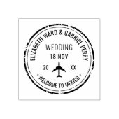 パスポート旅行先結婚式 ラバースタンプ (インプリント)