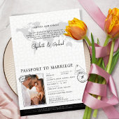 パスポート旅行先結婚式 箔カード