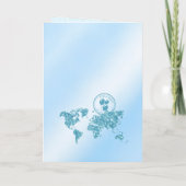 パスポート旅行少年の赤ちゃんシャワーアドベンチャー開始 招待状 (裏面)