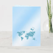 パスポート旅行少年の赤ちゃんシャワーアドベンチャー開始 招待状 (裏面)