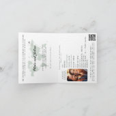 パスポート マップ トロピカル リーフ デスティネーション ウェディング 招待状 (内部)