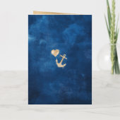 パスポー結婚トのクルーズ航海の沿岸ヴィンテージ 招待状 (裏面)