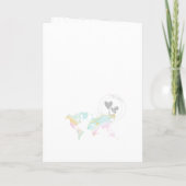 パスポ男女兼用ート世界地図ベビーシャワー 招待状 (裏面)