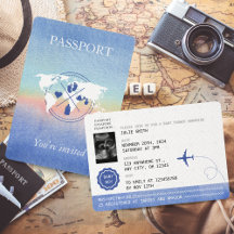 パスポ男女兼用ート旅行ベビーシャワー虹