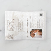 パスポ結婚ート&バプティスギリシャ旅行 招待状 (内部)