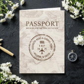 パスポ結婚ート&バプティスギリシャ旅行 招待状