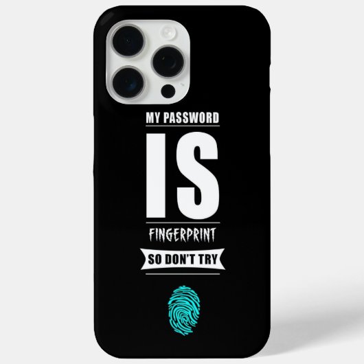パスワードおもしろいが指紋である Case-Mate iPhoneケース (裏面)