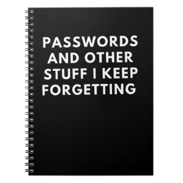 パスワードおよびその他の物ジャーナル、ノートブック ノートブック