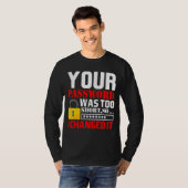 パスワードが短すぎたので変更した Tシャツ (正面フル)